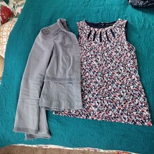 Shirt with matching fitted jacket